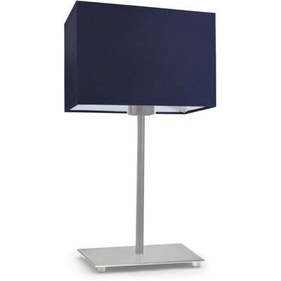 Lampka nocna LYSNE Amalfi, 60 W, E27, granatowa/stalowa, 40x20 cm Lampka nocna LYSNE Amalfi, 60 W, E27, granatowa/stalowa, 40x20 cm