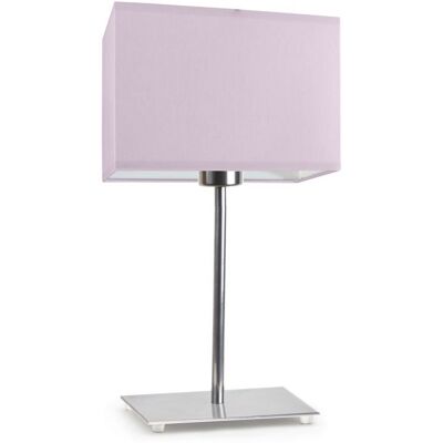 Lampka nocna LYSNE Amalfi, 60 W, E27, jasnofioletowa/chrom, 40x20 cm Lampka nocna LYSNE Amalfi, 60 W, E27, jasnofioletowa/chrom, 40x20 cm