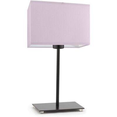 Lampka nocna LYSNE Amalfi, 60 W, E27, jasnofioletowa/czarna, 40x20 cm Lampka nocna LYSNE Amalfi, 60 W, E27, jasnofioletowa/czarna, 40x20 cm