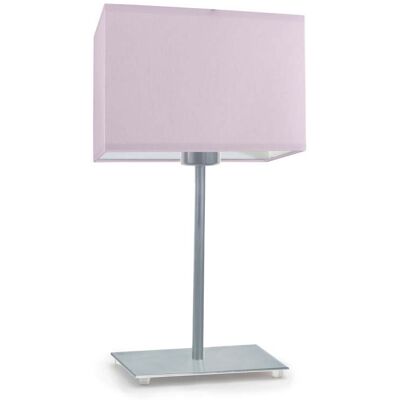 Lampka nocna LYSNE Amalfi, 60 W, E27, jasnofioletowa/srebrna, 40x20 cm Lampka nocna LYSNE Amalfi, 60 W, E27, jasnofioletowa/srebrna, 40x20 cm