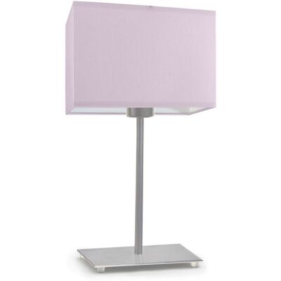 Lampka nocna LYSNE Amalfi, 60 W, E27, jasnofioletowa/stalowa, 40x20 cm Lampka nocna LYSNE Amalfi, 60 W, E27, jasnofioletowa/stalowa, 40x20 cm
