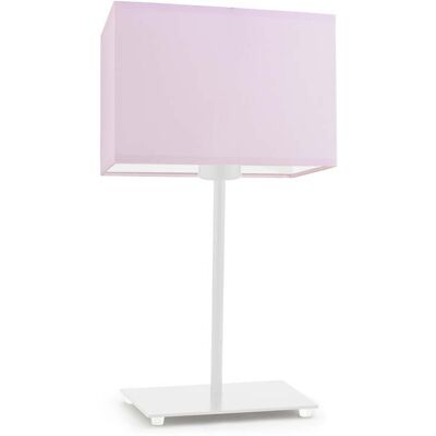 Lampka nocna LYSNE Amalfi, 60 W, E27, jasnoróżowa/biała, 40x20 cm Lampka nocna LYSNE Amalfi, 60 W, E27, jasnoróżowa/biała, 40x20 cm