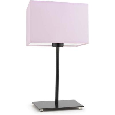 Lampka nocna LYSNE Amalfi, 60 W, E27, jasnoróżowa/czarna, 40x20 cm Lampka nocna LYSNE Amalfi, 60 W, E27, jasnoróżowa/czarna, 40x20 cm