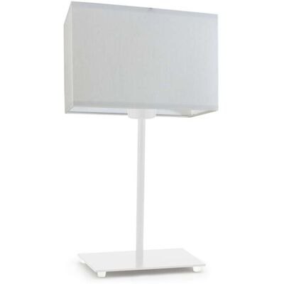 Lampka nocna LYSNE Amalfi, 60 W, E27, jasnoszara/biała, 40x20 cm Lampka nocna LYSNE Amalfi, 60 W, E27, jasnoszara/biała, 40x20 cm