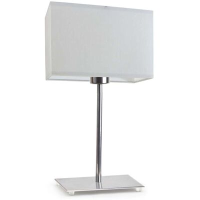 Lampka nocna LYSNE Amalfi, 60 W, E27, jasnoszara/chrom, 40x20 cm Lampka nocna LYSNE Amalfi, 60 W, E27, jasnoszara/chrom, 40x20 cm