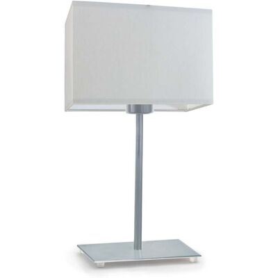 Lampka nocna LYSNE Amalfi, 60 W, E27, jasnoszara/srebrna, 40x20 cm Lampka nocna LYSNE Amalfi, 60 W, E27, jasnoszara/srebrna, 40x20 cm