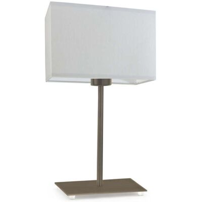 Lampka nocna LYSNE Amalfi, 60 W, E27, jasnoszara/złota, 40x20 cm Lampka nocna LYSNE Amalfi, 60 W, E27, jasnoszara/złota, 40x20 cm