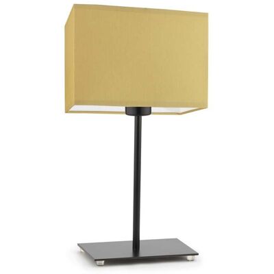 Lampka nocna LYSNE Amalfi, 60 W, E27, musztardowa/czarna, 40x20 cm Lampka nocna LYSNE Amalfi, 60 W, E27, musztardowa/czarna, 40x20 cm