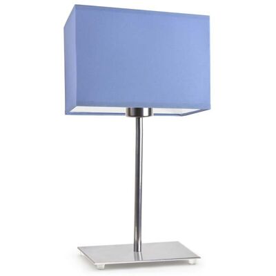 Lampka nocna LYSNE Amalfi, 60 W, E27, niebieska/chrom, 40x20 cm Lampka nocna LYSNE Amalfi, 60 W, E27, niebieska/chrom, 40x20 cm