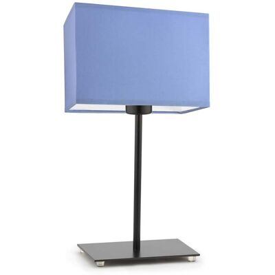 Lampka nocna LYSNE Amalfi, 60 W, E27, niebieska/czarna, 40x20 cm Lampka nocna LYSNE Amalfi, 60 W, E27, niebieska/czarna, 40x20 cm