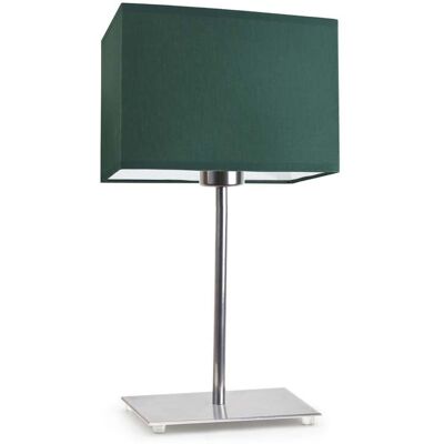 Lampka nocna LYSNE Amalfi, 60 W, E27, zieleń butelkowa/chrom, 40x20 cm Lampka nocna LYSNE Amalfi, 60 W, E27, zieleń butelkowa/chrom, 40x20 cm