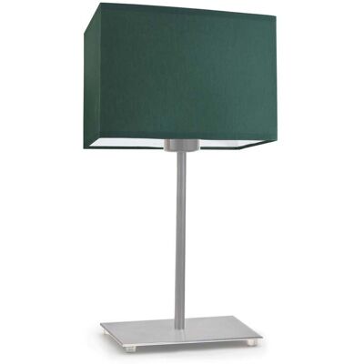 Lampka nocna LYSNE Amalfi, 60 W, E27, zieleń butelkowa/stalowa, 40x20 cm Lampka nocna LYSNE Amalfi, 60 W, E27, zieleń butelkowa/stalowa, 40x20 cm