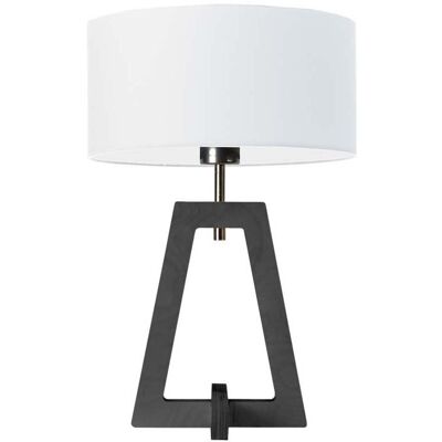 Lampka nocna LYSNE Clio, biała, popielata, E27, 47x30 cm Lampka nocna LYSNE Clio, biała, popielata, E27, 47x30 cm