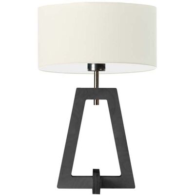 Lampka nocna LYSNE Clio, ecru, popielata, E27, 47x30 cm Lampka nocna LYSNE Clio, ecru, popielata, E27, 47x30 cm