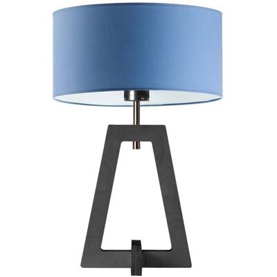 Lampka nocna LYSNE Clio, niebieska, popielata, E27, 47x30 cm Lampka nocna LYSNE Clio, niebieska, popielata, E27, 47x30 cm