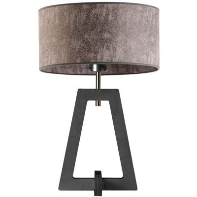Lampka nocna LYSNE Clio, szary melanż (tzw. beton), popielata, E27, 47x30 cm Lampka nocna LYSNE Clio, szary melanż (tzw. beton), popielata, E27, 47x30 cm