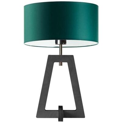Lampka nocna LYSNE Clio, zieleń butelkowa, popielata, E27, 47x30 cm Lampka nocna LYSNE Clio, zieleń butelkowa, popielata, E27, 47x30 cm