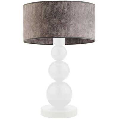 Lampka nocna LYSNE Honolulu, 60 W, E27, beton/biała, 41x30 cm Lampka nocna LYSNE Honolulu, 60 W, E27, beton/biała, 41x30 cm
