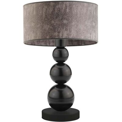 Lampka nocna LYSNE Honolulu, 60 W, E27, beton/czarna, 41x30 cm Lampka nocna LYSNE Honolulu, 60 W, E27, beton/czarna, 41x30 cm