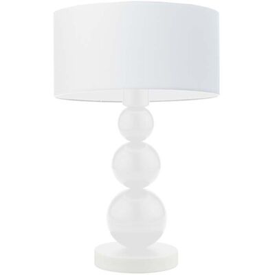 Lampka nocna LYSNE Honolulu, 60 W, E27, biała, 41x30 cm Lampka nocna LYSNE Honolulu, 60 W, E27, biała, 41x30 cm