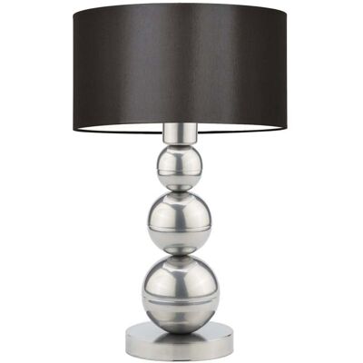 Lampka nocna LYSNE Honolulu, 60 W, E27, brązowa/srebrna, 41x30 cm Lampka nocna LYSNE Honolulu, 60 W, E27, brązowa/srebrna, 41x30 cm