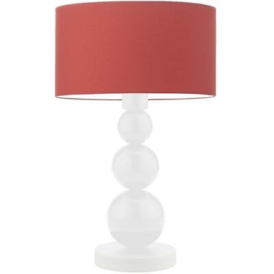 Lampka nocna LYSNE Honolulu, 60 W, E27, czerwona/biała, 41x30 cm Lampka nocna LYSNE Honolulu, 60 W, E27, czerwona/biała, 41x30 cm