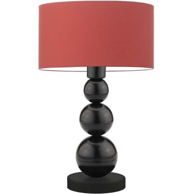 Lampka nocna LYSNE Honolulu, 60 W, E27, czerwona/czarna, 41x30 cm Lampka nocna LYSNE Honolulu, 60 W, E27, czerwona/czarna, 41x30 cm