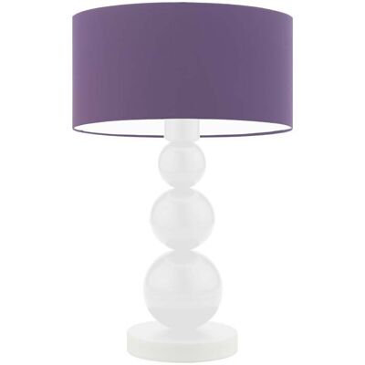 Lampka nocna LYSNE Honolulu, 60 W, E27, fioletowa/biała, 41x30 cm Lampka nocna LYSNE Honolulu, 60 W, E27, fioletowa/biała, 41x30 cm