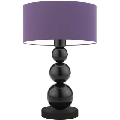 Lampka nocna LYSNE Honolulu, 60 W, E27, fioletowa/czarna, 41x30 cm Lampka nocna LYSNE Honolulu, 60 W, E27, fioletowa/czarna, 41x30 cm