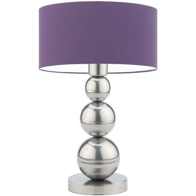 Lampka nocna LYSNE Honolulu, 60 W, E27, fioletowa/srebrna, 41x30 cm Lampka nocna LYSNE Honolulu, 60 W, E27, fioletowa/srebrna, 41x30 cm