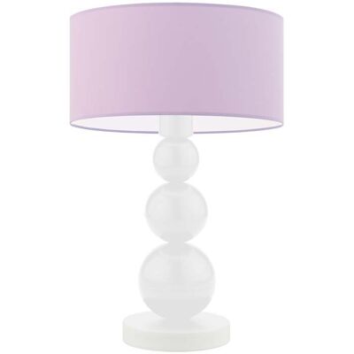 Lampka nocna LYSNE Honolulu, 60 W, E27, jasnofioletowa/biała, 41x30 cm Lampka nocna LYSNE Honolulu, 60 W, E27, jasnofioletowa/biała, 41x30 cm