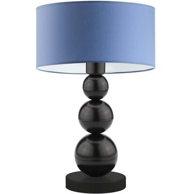 Lampka nocna LYSNE Honolulu, 60 W, E27, niebieska/czarna, 41x30 cm Lampka nocna LYSNE Honolulu, 60 W, E27, niebieska/czarna, 41x30 cm