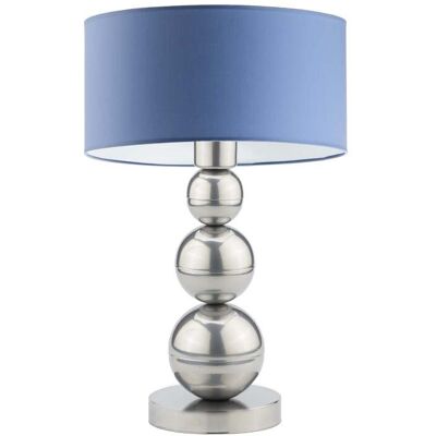 LYSNE - Honolulu - Niebiesko-Srebrny - 41x30 cm - Lampa stołowa LYSNE - Honolulu - Niebiesko-Srebrny - 41x30 cm - Lampa stołowa