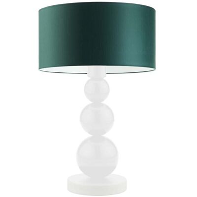 Lampka nocna LYSNE Honolulu, 60 W, E27, zieleń butelkowa/biała, 41x30 cm Lampka nocna LYSNE Honolulu, 60 W, E27, zieleń butelkowa/biała, 41x30 cm