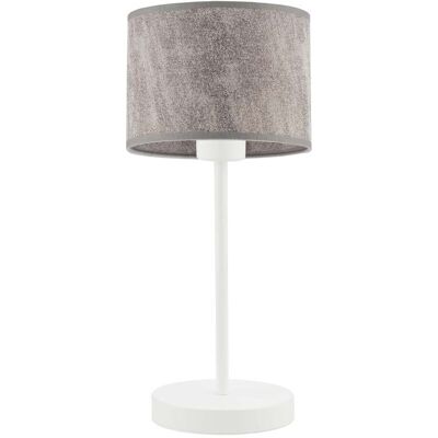 Lampka nocna LYSNE Nicea, 60 W, E27, beton/biała, 39,5x17,5 cm Lampka nocna LYSNE Nicea, 60 W, E27, beton/biała, 39,5x17,5 cm
