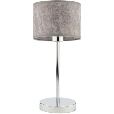 Lampka nocna LYSNE Nicea, 60 W, E27, beton/chrom, 39,5x17,5 cm Lampka nocna LYSNE Nicea, 60 W, E27, beton/chrom, 39,5x17,5 cm