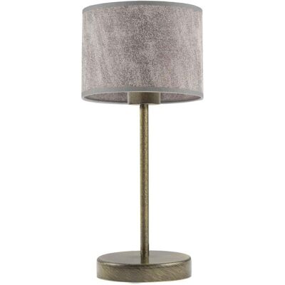 Lampka nocna LYSNE Nicea, 60 W, E27, beton/złota, 39,5x17,5 cm Lampka nocna LYSNE Nicea, 60 W, E27, beton/złota, 39,5x17,5 cm