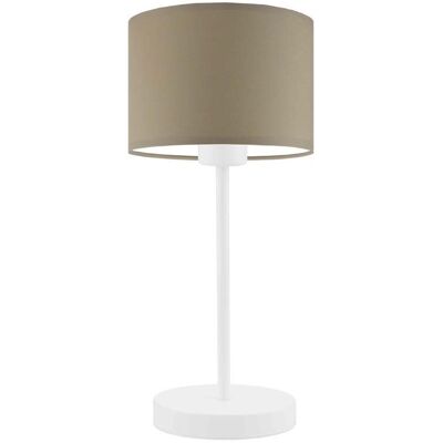 Lampka nocna LYSNE Nicea, 60 W, E27, beżowa/biała, 39,5x17,5 cm Lampka nocna LYSNE Nicea, 60 W, E27, beżowa/biała, 39,5x17,5 cm