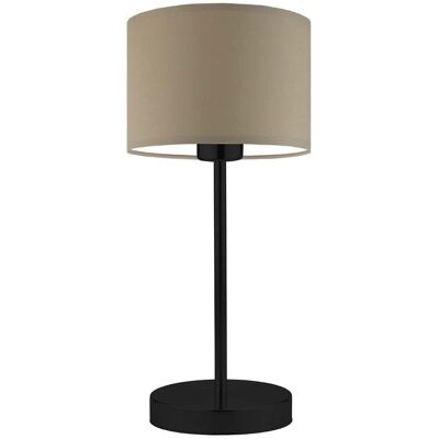 Lampka nocna LYSNE Nicea, 60 W, E27, beżowa/czarna, 39,5x17,5 cm Lampka nocna LYSNE Nicea, 60 W, E27, beżowa/czarna, 39,5x17,5 cm
