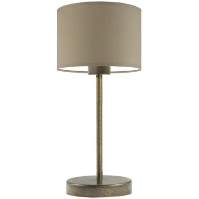 Lampka nocna LYSNE Nicea, 60 W, E27, beżowa/złota, 39,5x17,5 cm Lampka nocna LYSNE Nicea, 60 W, E27, beżowa/złota, 39,5x17,5 cm