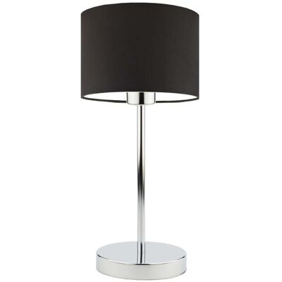 Lampka nocna LYSNE Nicea, 60 W, E27, brązowa/chrom, 39,5x17,5 cm Lampka nocna LYSNE Nicea, 60 W, E27, brązowa/chrom, 39,5x17,5 cm