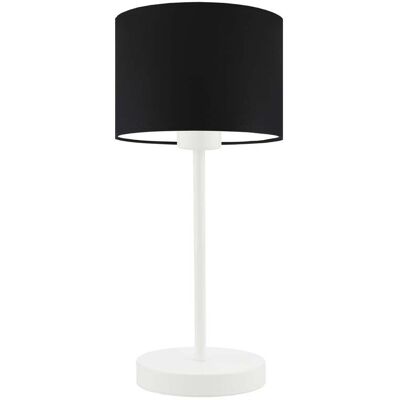 Lampka nocna LYSNE Nicea, 60 W, E27, czarna/biała, 39,5x17,5 cm Lampka nocna LYSNE Nicea, 60 W, E27, czarna/biała, 39,5x17,5 cm