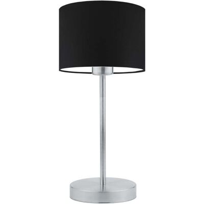 Lampka nocna LYSNE Nicea, 60 W, E27, czarna/srebrna, 39,5x17,5 cm Lampka nocna LYSNE Nicea, 60 W, E27, czarna/srebrna, 39,5x17,5 cm
