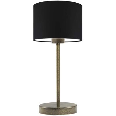 Lampka nocna LYSNE Nicea, 60 W, E27, czarna/złota, 39,5x17,5 cm Lampka nocna LYSNE Nicea, 60 W, E27, czarna/złota, 39,5x17,5 cm