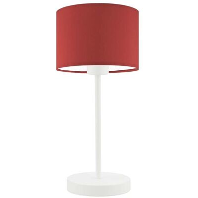 Lampka nocna LYSNE Nicea, 60 W, E27, czerwona/biała, 39,5x17,5 cm Lampka nocna LYSNE Nicea, 60 W, E27, czerwona/biała, 39,5x17,5 cm