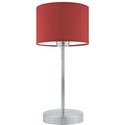 Lampka nocna LYSNE Nicea, 60 W, E27, czerwona/srebrna, 39,5x17,5 cm Lampka nocna LYSNE Nicea, 60 W, E27, czerwona/srebrna, 39,5x17,5 cm