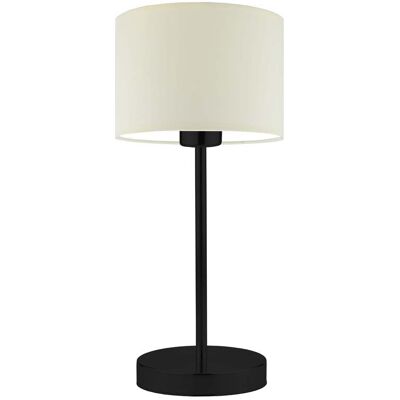 Lampka nocna LYSNE Nicea, 60 W, E27, ecru/czarna, 39,5x17,5 cm Lampka nocna LYSNE Nicea, 60 W, E27, ecru/czarna, 39,5x17,5 cm