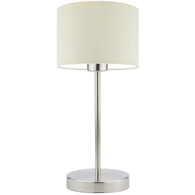 Lampka nocna LYSNE Nicea, 60 W, E27, ecru/stalowa, 39,5x17,5 cm Lampka nocna LYSNE Nicea, 60 W, E27, ecru/stalowa, 39,5x17,5 cm