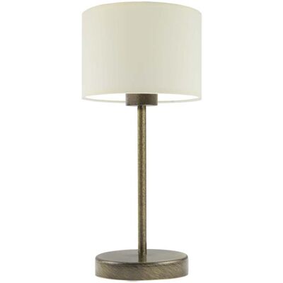 Lampka nocna LYSNE Nicea, 60 W, E27, ecru/złota, 39,5x17,5 cm Lampka nocna LYSNE Nicea, 60 W, E27, ecru/złota, 39,5x17,5 cm
