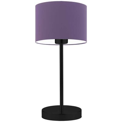 Lampka nocna LYSNE Nicea, 60 W, E27, fioletowa/czarna, 39,5x17,5 cm Lampka nocna LYSNE Nicea, 60 W, E27, fioletowa/czarna, 39,5x17,5 cm